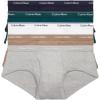imageCalvin Klein Mens Cotton Classics 5Pack BriefNatural Gray  Grey Heather  White  Night Sky  Ponderosa Pine
