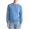 imageCalvin Klein Mens Relaxed Fit Monogram Logo Fleece SweatshirtBlue Horizon