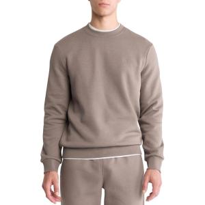 imageCalvin Klein Mens Relaxed Fit Monogram Logo Fleece SweatshirtFalcon