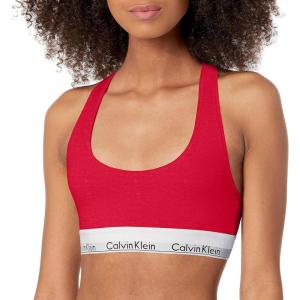 imageCalvin Klein Womens Modern Cotton Unlined Wireless BraletteRed
