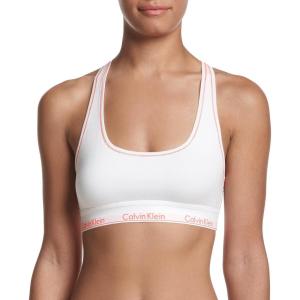 imageCalvin Klein Womens Modern Cotton Unlined Wireless BraletteWhiteBright Nectar