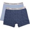 imageCalvin Klein Boys 2 Pack Boxer Briefs  Premium Cotton Comfort2 Pack  Ck Logo Print Blue Bell  Blue Bell