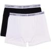 imageCalvin Klein Boys 2 Pack Boxer Briefs  Premium Cotton ComfortNew BlackClassic White