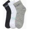 imageCalvin Klein Womens Athletic Sock  Cushion Quarter Cut Ankle Socks 6 PackBlack Grey Assorted