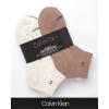 imageCalvin Klein Womens Athletic Sock  Cushion Quarter Cut Ankle Socks 6 PackWhiteBrown