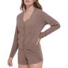 imageCalvin Klein Womens Front Pocket Button Up SweaterHazelwood Heather