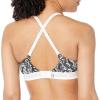 imageCalvin Klein Womens Pure Ribbed Lightly Lined BraletteRattlesnake Printblack