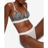 imageCalvin Klein Womens Pure Ribbed Lightly Lined BraletteRattlesnake Printblack