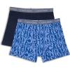 imageCalvin Klein Boys 2 Pack Boxer Briefs  Premium Cotton ComfortSkewed Calvin BlueCobalt Sapphire
