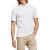 imageCalvin Klein Mens Stretch Pique Solid Tipped PoloSoft White Combo