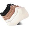 imageCalvin Klein Womens Athletic Sock  Cushion Quarter Cut Ankle Socks 6 PackOatmeal Heather