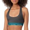 imageCalvin Klein Womens Modern Cotton Unlined Wireless BraletteCharcoal Heathertopaz Gemstone Wb
