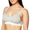 imageCalvin Klein Womens Pure Ribbed Lightly Lined BraletteGrey Heather