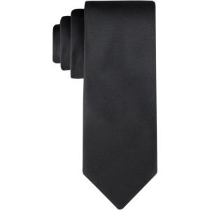 imageCalvin Klein Boys Solid and Pattern Ties  Big BoysTieBlack Solid