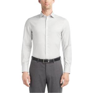 imageCalvin Klein Mens Dress Shirt Slim Fit Refined Cotton StretchHighline Wash I