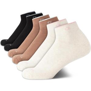 imageCalvin Klein Womens Athletic Sock  Cushion Quarter Cut Ankle Socks 6 PackOatmeal Heather