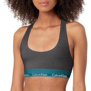 imageCalvin Klein Womens Modern Cotton Unlined Wireless BraletteCharcoal Heathertopaz Gemstone Wb