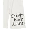 imageCalvin Klein Boys Pullon Fleece Jogger Shorts Drawstring ClosureWraparound White Fc04