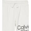 imageCalvin Klein Boys Pullon Fleece Jogger Shorts Drawstring ClosureWraparound White Fc04