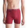 imageCalvin Klein Mens Cotton Classics 3Pack Boxer BriefTuffet  Red Carpet  Tapioca