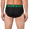 imageCalvin Klein Mens Intense Power 3Pack Hip BriefBlack Bodies W Misty Grey  White  Blossom Green Logos