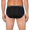 imageCalvin Klein Mens Micro Stretch 3Pack BriefBlack  Palm Leaf Stripebeau Blue  Foggy Mauve