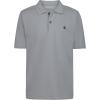 imageCalvin Klein Boys Short Sleeve Micro Pique Solid Polo Button Closure Soft ampamp ComfortableQuarry