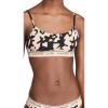 imageCalvin Klein Womens CK One Cotton Unlined BraletteCutout PrintCharming Khaki