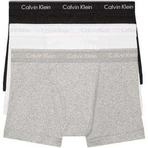 imageCalvin Klein Mens Cotton Classics 3Pack TrunkBlackGreyWhite