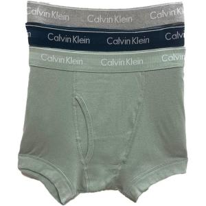 imageCalvin Klein Mens Cotton Classics 3Pack TrunkClassic Navy  Sage Meadow  Grey Heather