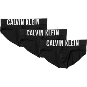 imageCalvin Klein Mens Intense Power 3Pack Hip BriefAqua Bar  Black  Brisk Blue