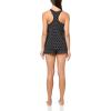 imageCalvin Klein Womens Jersey Tank and Short Pajama SetBlack W White Allover Ck Logo