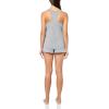 imageCalvin Klein Womens Jersey Tank and Short Pajama SetDark Navy Seersucker Stripe
