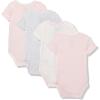 imageCalvin Klein babygirls 4 Pack BodysuitSilver HeatherShrinking VioletPale Lilac