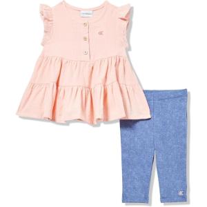 imageCalvin Klein girls 2pc Capri SetChintz RoseMedium Wash