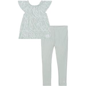imageCalvin Klein girls 2pc Tunic Legging SetMercuryEgret