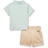 imageCalvin Klein Boys 2pc Polo Short SetHarbor GrayWhite Pepper