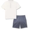 imageCalvin Klein Boys 2pc Short SetMarshmallowOmbre Blue