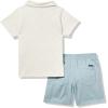 imageCalvin Klein babyboys 2pc Polo Short SetPlatinum HeatherArona