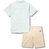 imageCalvin Klein babyboys 2pc Shirt Short SetBlue SurfBright WhiteNautical Stone