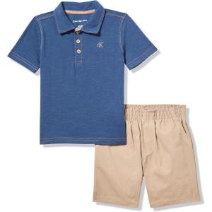 imageCalvin Klein Boys 2pc Polo Short SetInsignia BlueCrockery