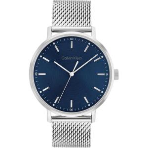 imageCalvin Klein Mens Quartz Watches Uncompromising StyleBlue Silver