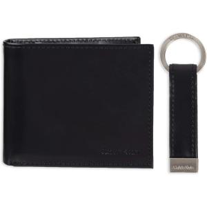 imageCalvin Klein Mens Wallet SetsMinimalist Bifold and Card CasesBlack Coin Pocket  Bifold
