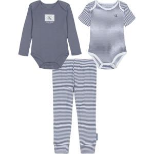 imageCalvin Klein babyboys 2 Bodysuits and Pant SetFlint StonePlein Air