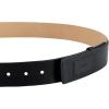 imageCalvin Klein Mens Casual Statement Plaque Buckle Belt with Logo TreatmentBlack Inlay Plaque