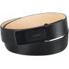 imageCalvin Klein Mens Casual Statement Plaque Buckle Belt with Logo TreatmentBlack Inlay Plaque