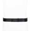 imageCalvin Klein Mens Casual Statement Plaque Buckle Belt with Logo TreatmentBlack Inlay Plaque