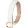 imageCalvin Klein Womens Casual Slim Width Fashion Belt for Jeans Trousers and DressesBoneSaddle
