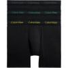 imageCalvin Klein Mens Micro Stretch 3pack Low Rise TrunkMulticoloured Bchrcl Hthr  Mrngsd Yw  Flg Grn Lg