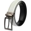imageCalvin Klein Mens Twoinone Reversible Rotative Buckle Casual Dress BeltWhiteBlack